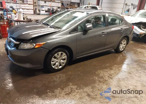 2012 Honda Civic Lx from USA, damaged, VIN 2HGFB2F53CH605599